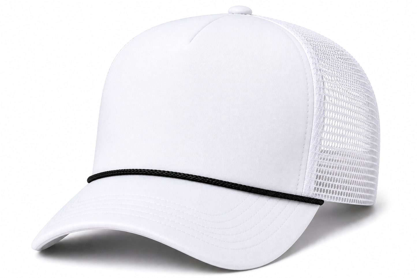 Afton 39FoamRope 5-Panel High Crown Mesh Back Trucker Hat
