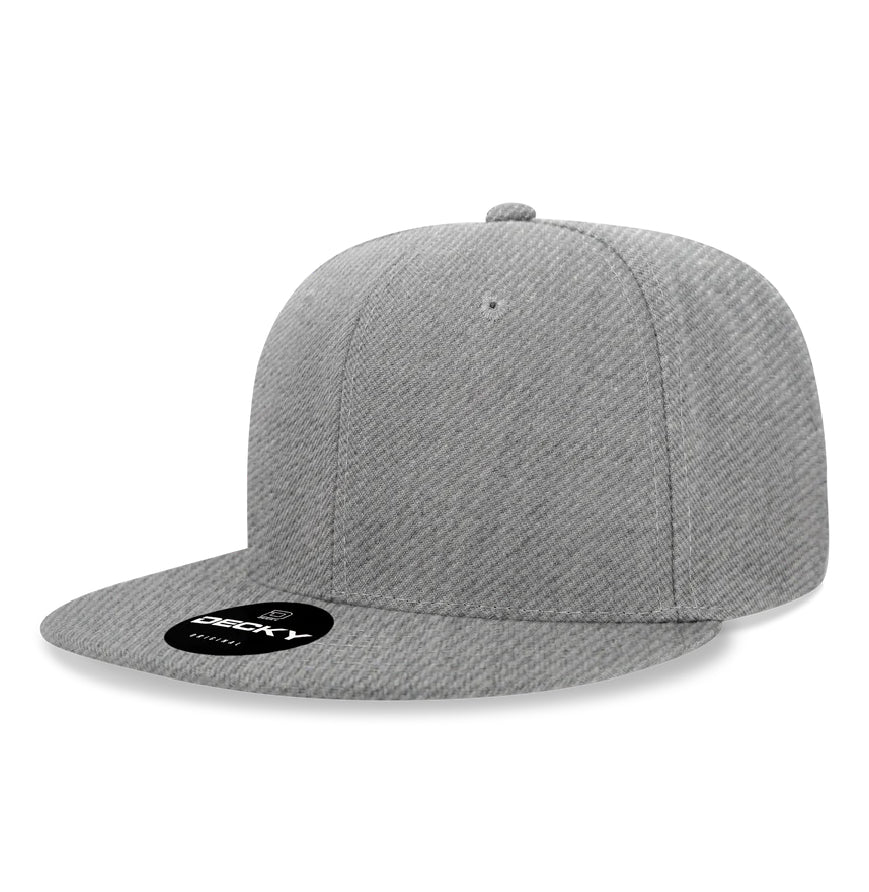 Decky 6020 High Profile 6 Panel Snapback - Flat Bill Hat
