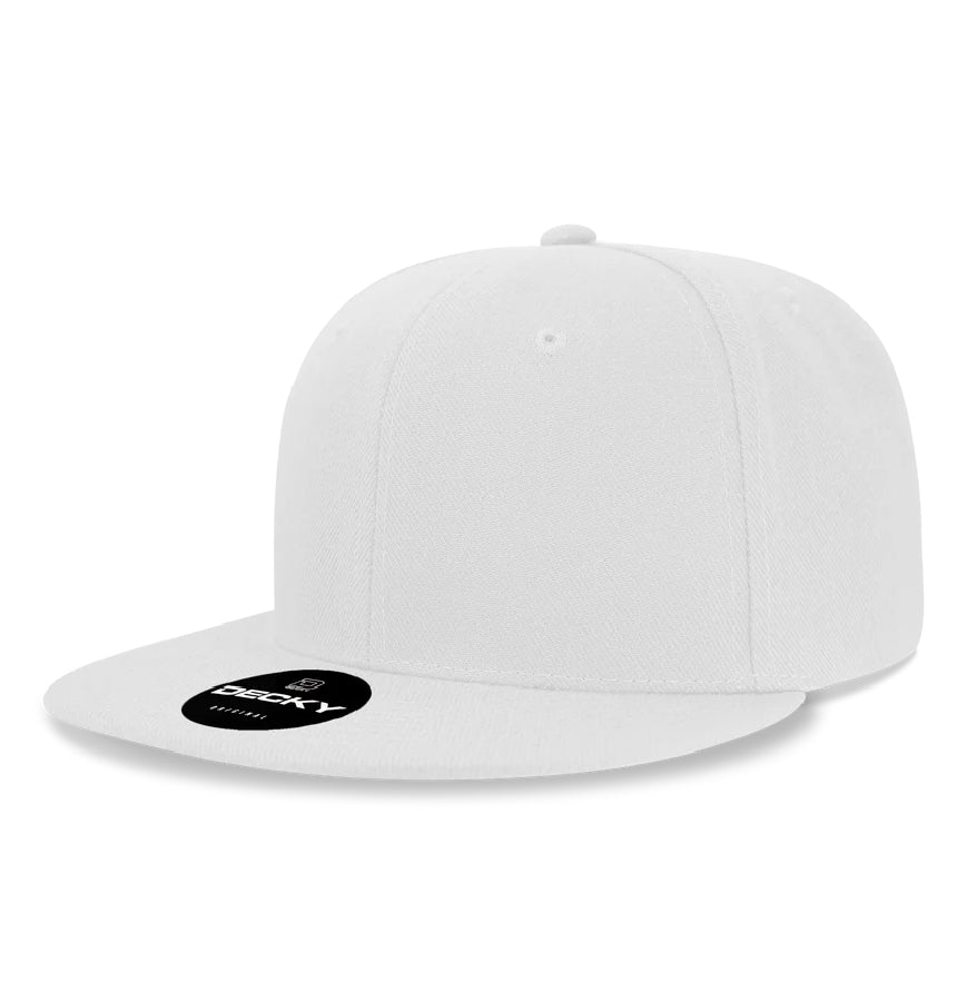 Decky 6020 High Profile 6 Panel Snapback - Flat Bill Hat