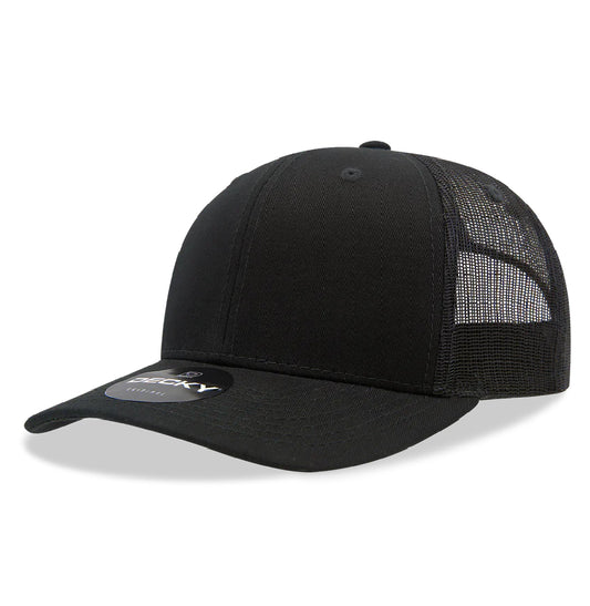 Decky 6021 6 Panel Classic Trucker Hat Mid Profile