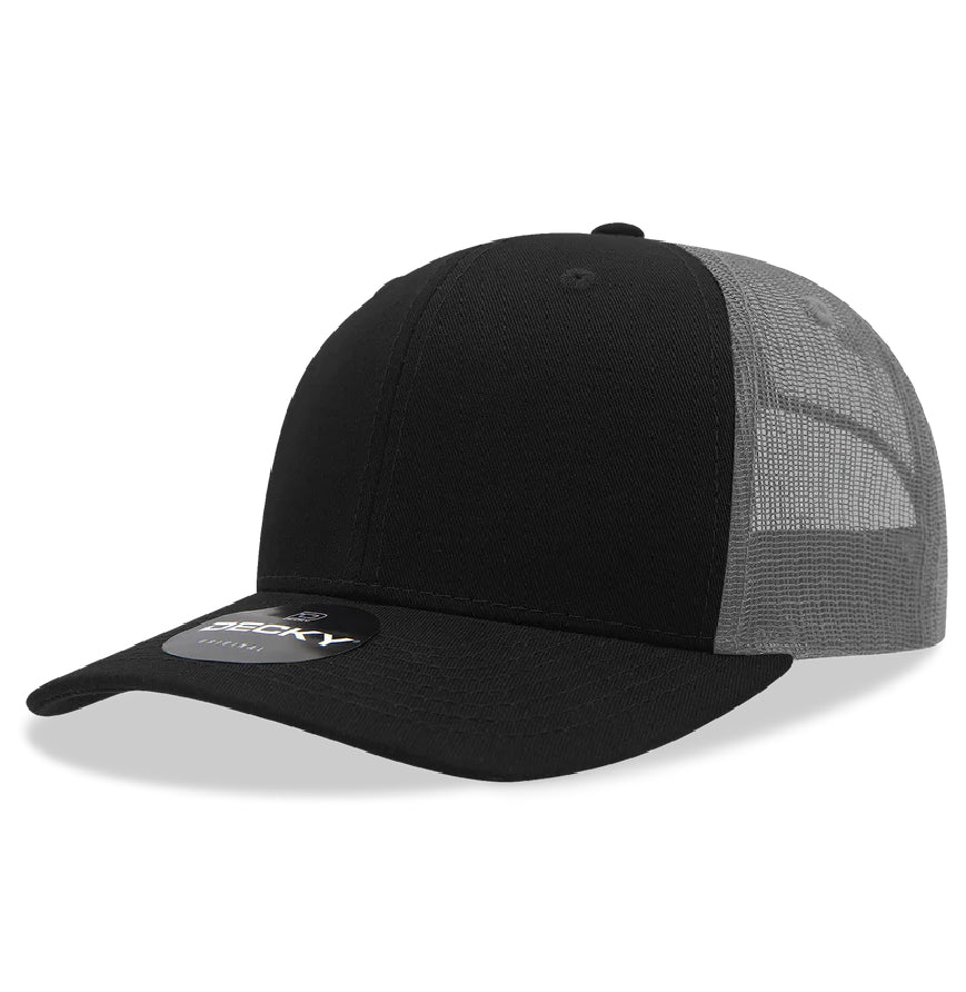 Decky 6021 6 Panel Classic Trucker Hat Mid Profile