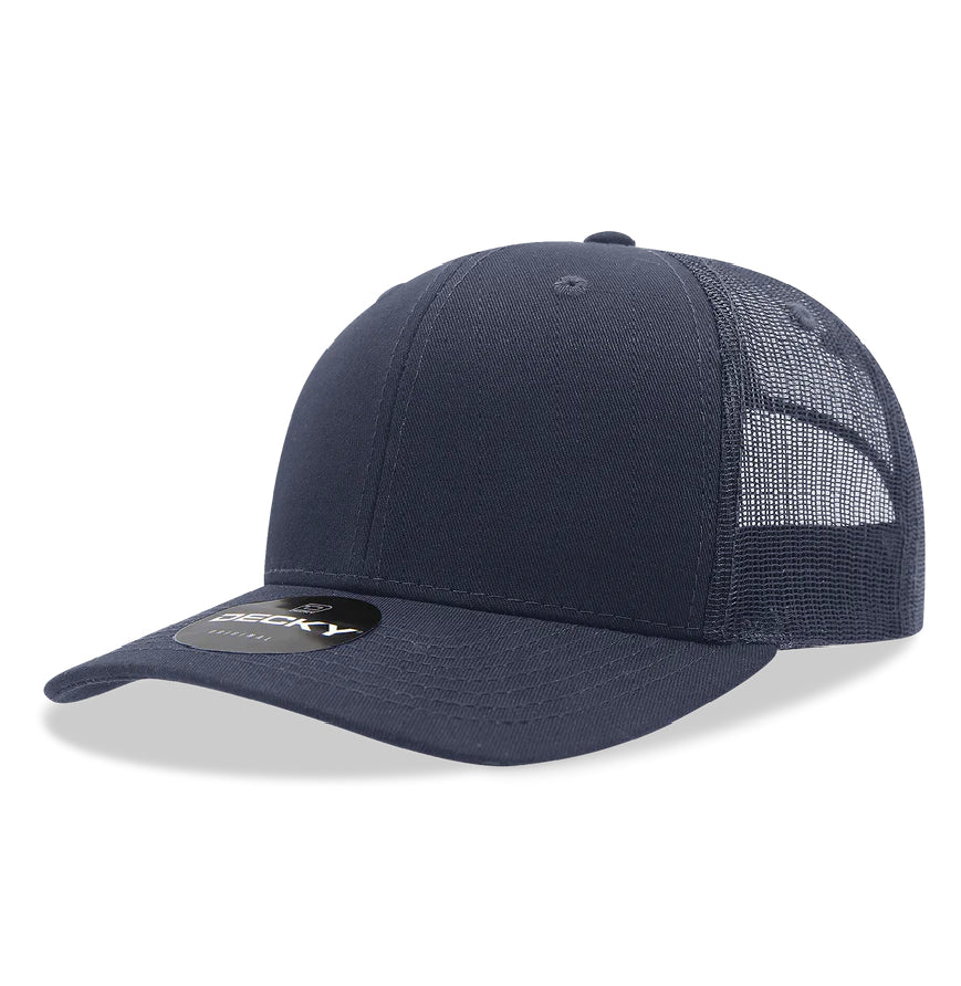 Decky 6021 6 Panel Classic Trucker Hat Mid Profile