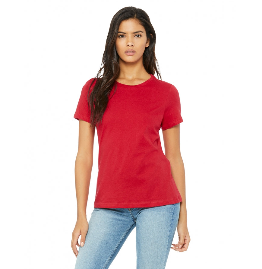 Bella + Canvas B6400 Womens Relaxed Jersey Short-Sleeve T-Shirt
