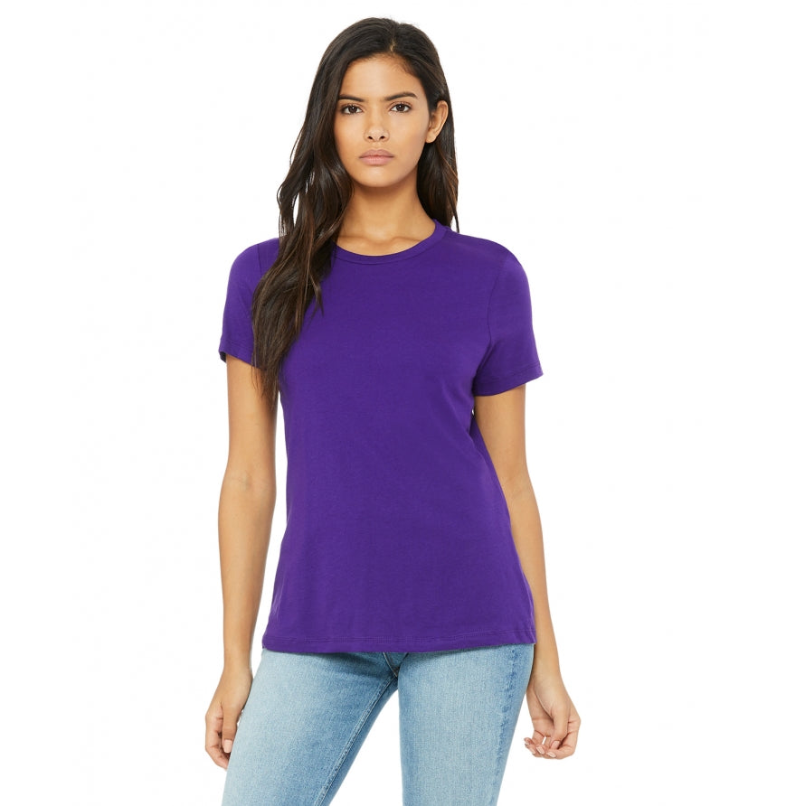 Bella + Canvas B6400 Womens Relaxed Jersey Short-Sleeve T-Shirt