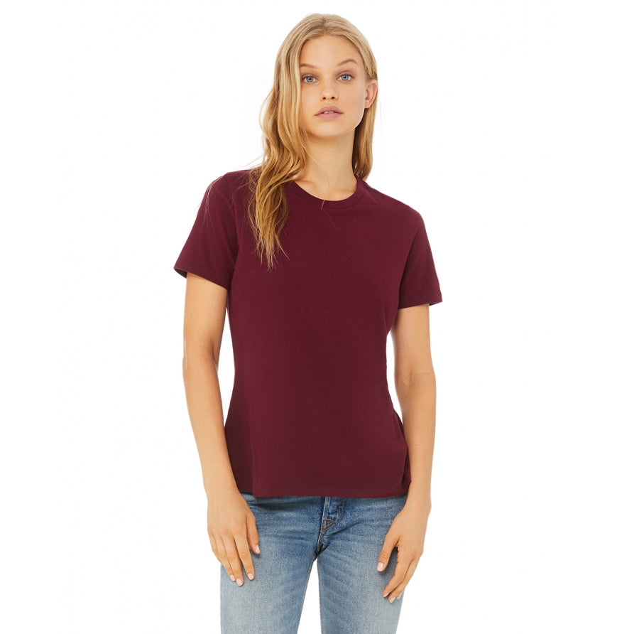 Bella + Canvas B6400 Womens Relaxed Jersey Short-Sleeve T-Shirt
