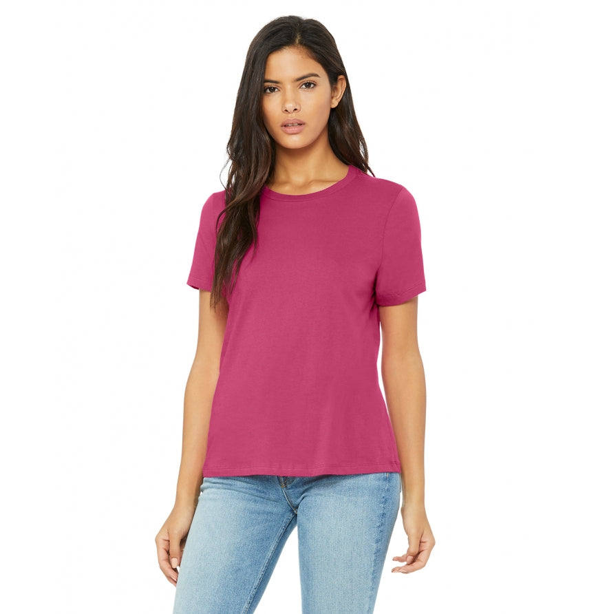 Bella + Canvas B6400 Womens Relaxed Jersey Short-Sleeve T-Shirt