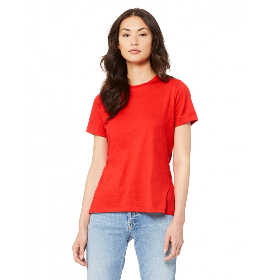 Bella + Canvas B6400 Womens Relaxed Jersey Short-Sleeve T-Shirt