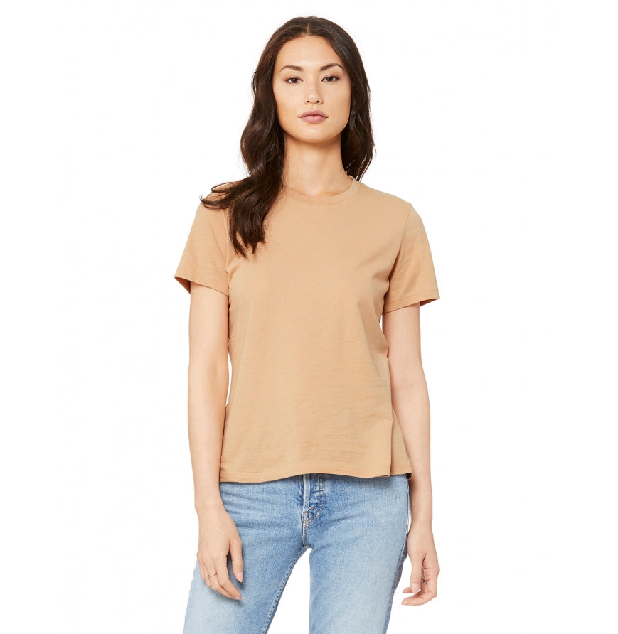 Bella + Canvas B6400 Womens Relaxed Jersey Short-Sleeve T-Shirt