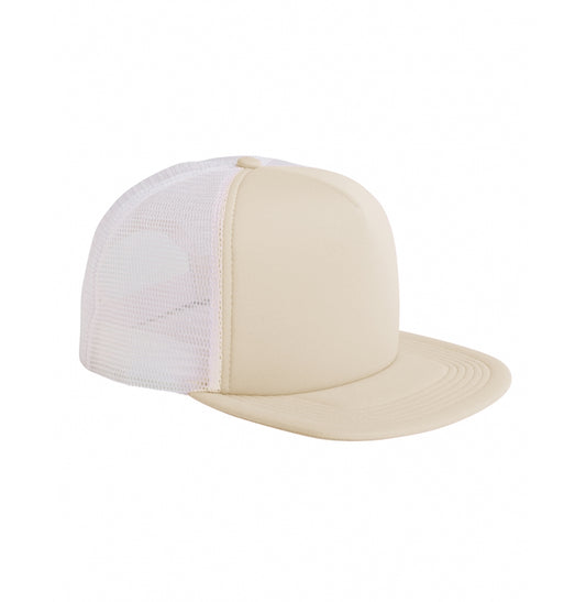 Big Accessories BX030 5-Panel Foam Front Trucker Cap