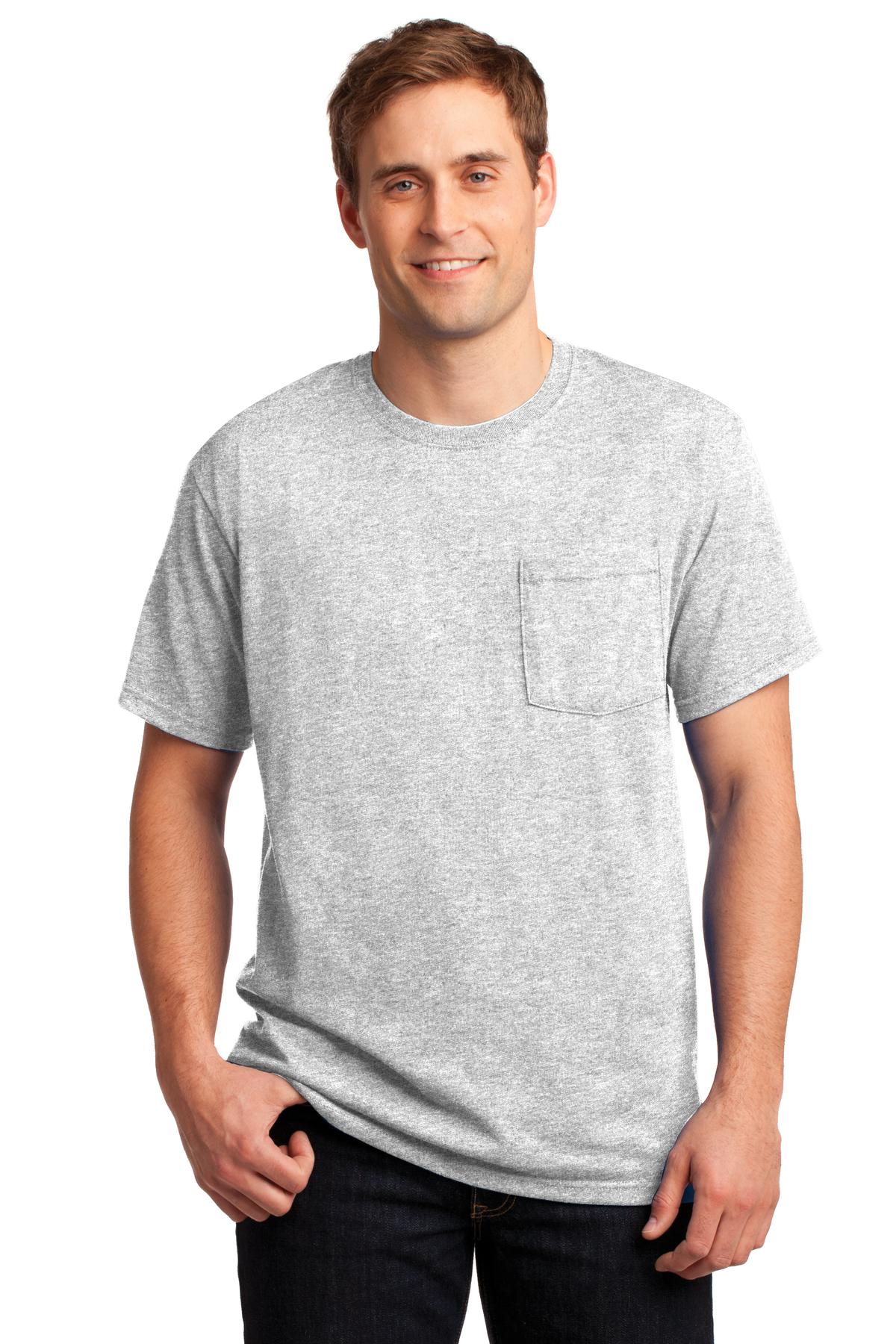 JERZEES - Dri-Power50/50 Cotton/Poly Pocket T-Shirt. 29MP