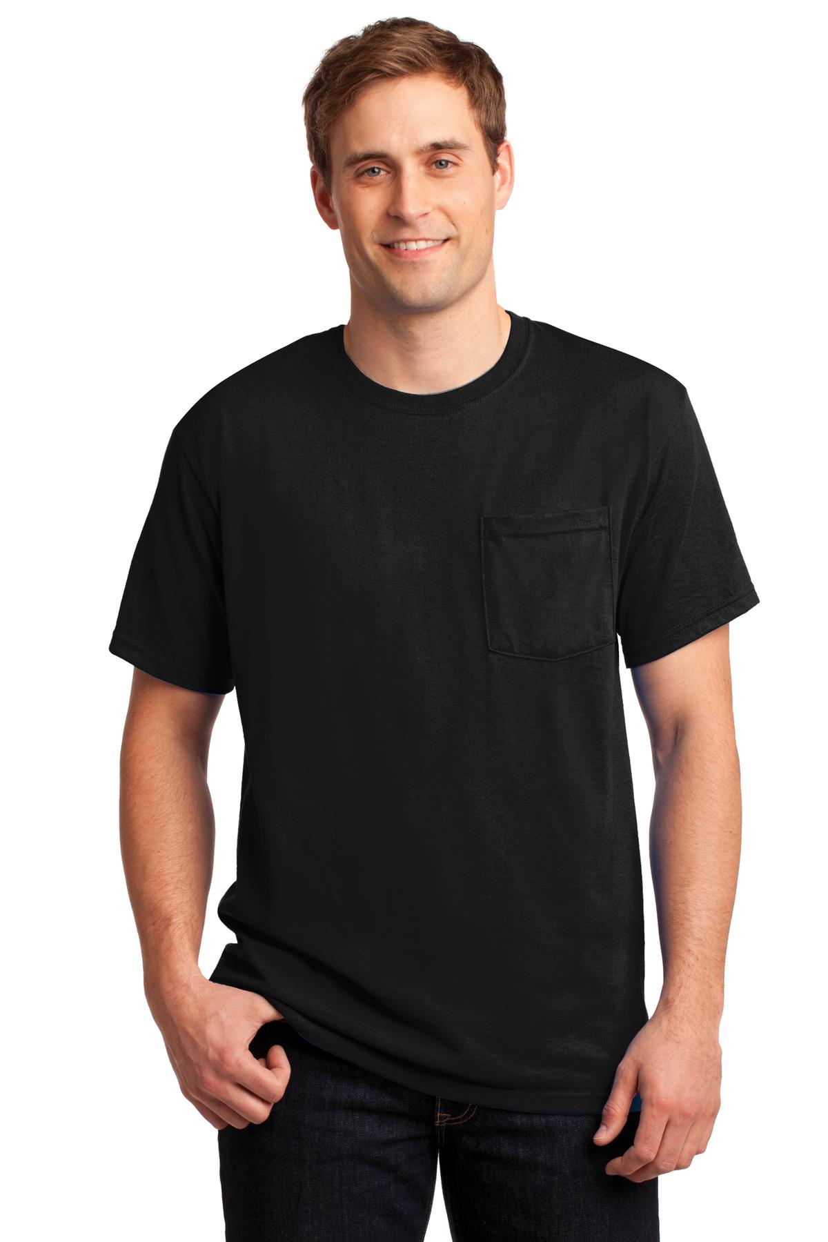 JERZEES - Dri-Power50/50 Cotton/Poly Pocket T-Shirt. 29MP