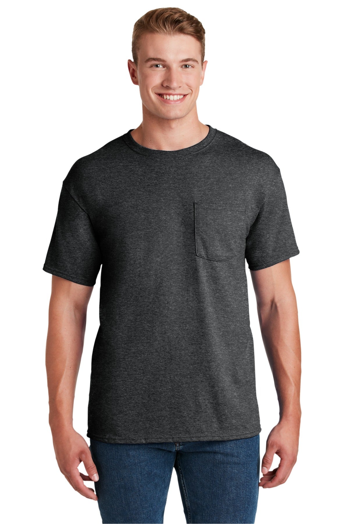 JERZEES - Dri-Power50/50 Cotton/Poly Pocket T-Shirt. 29MP