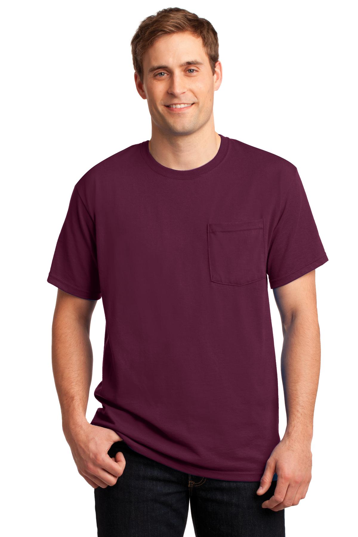 JERZEES - Dri-Power50/50 Cotton/Poly Pocket T-Shirt. 29MP