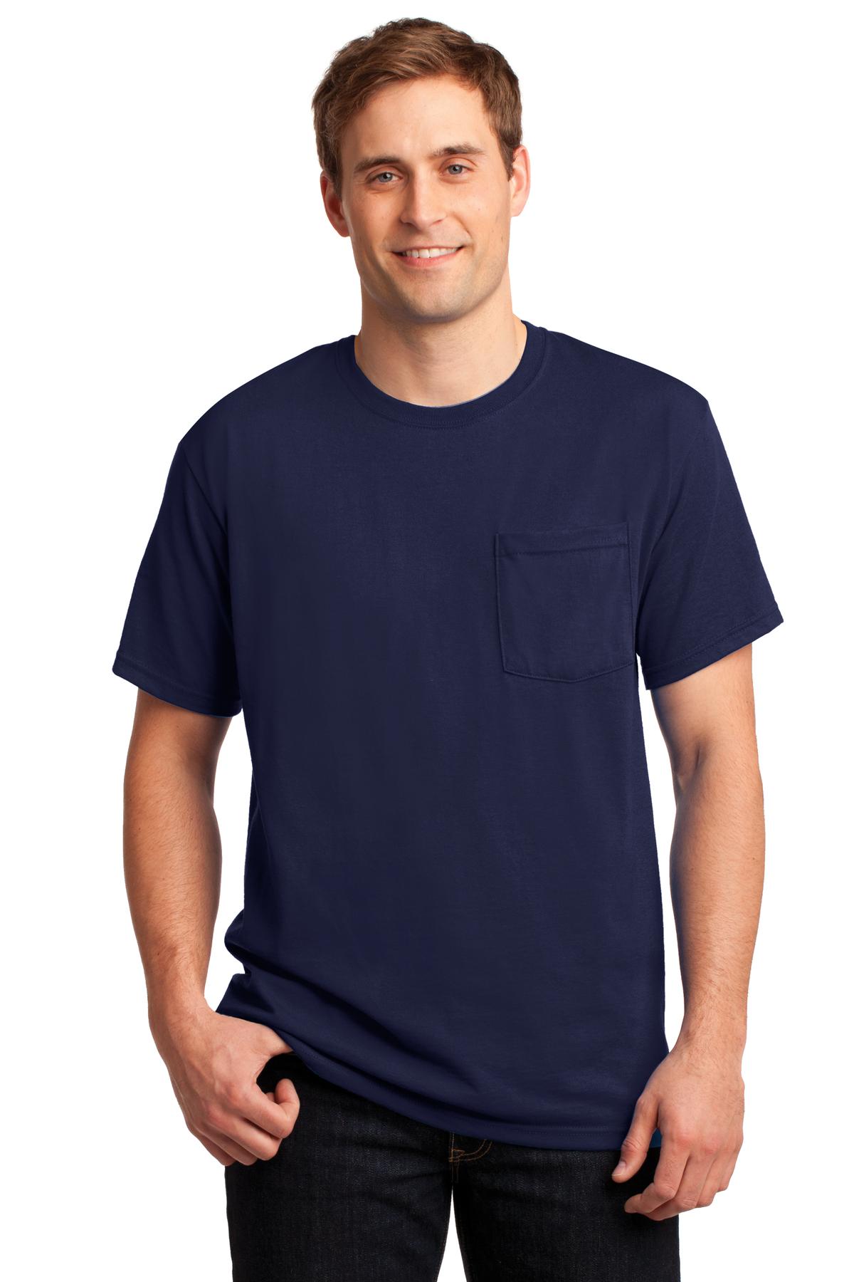 JERZEES - Dri-Power50/50 Cotton/Poly Pocket T-Shirt. 29MP