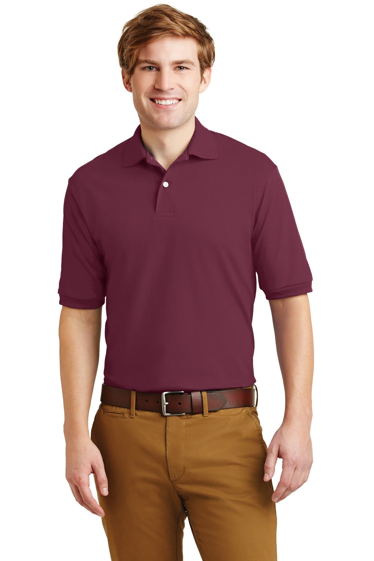 JERZEES - SpotShield 5.4-ounce Jersey Knit Sport Shirt. 437M