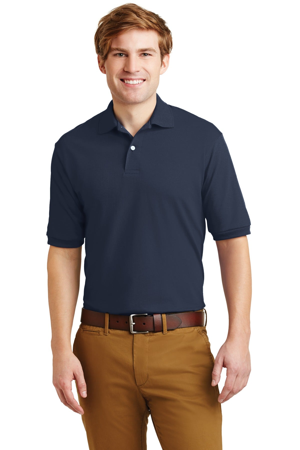 JERZEES - SpotShield 5.4-ounce Jersey Knit Sport Shirt. 437M