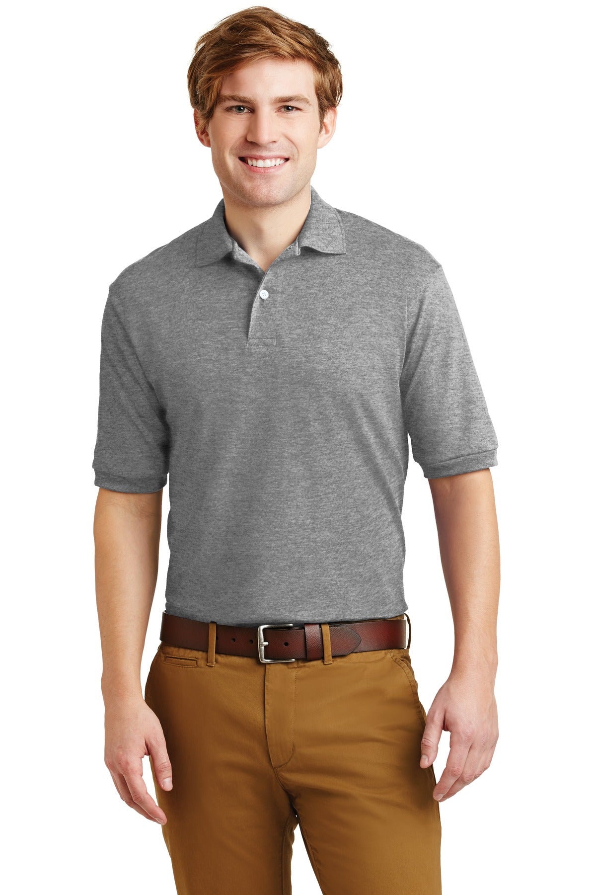 JERZEES - SpotShield 5.4-ounce Jersey Knit Sport Shirt. 437M