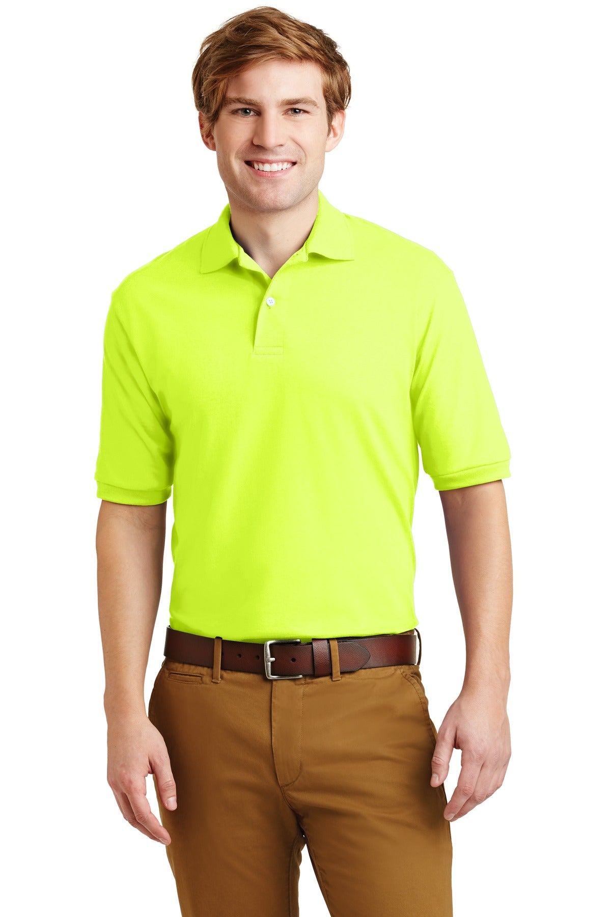 JERZEES - SpotShield 5.4-ounce Jersey Knit Sport Shirt. 437M
