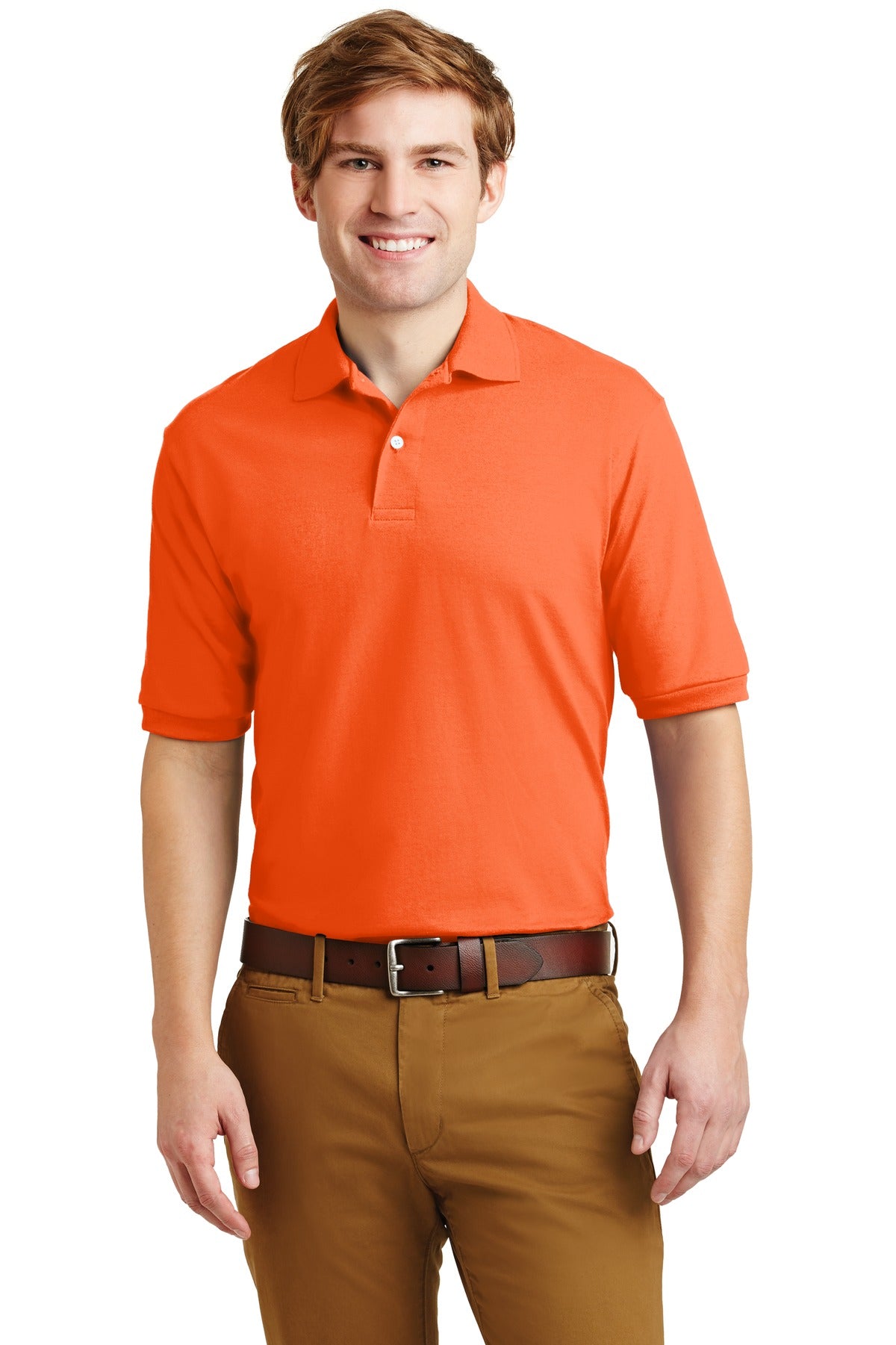 JERZEES - SpotShield 5.4-ounce Jersey Knit Sport Shirt. 437M