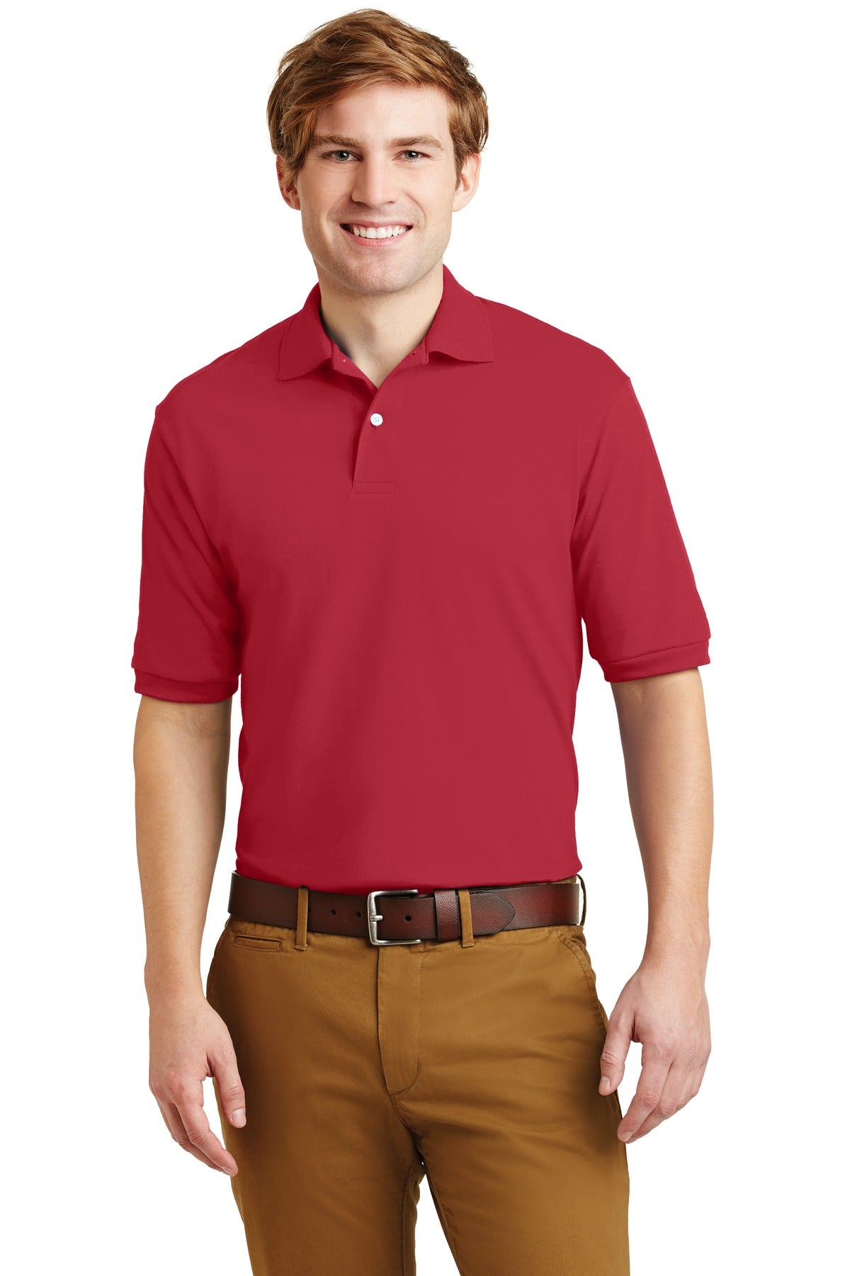 JERZEES - SpotShield 5.4-ounce Jersey Knit Sport Shirt. 437M