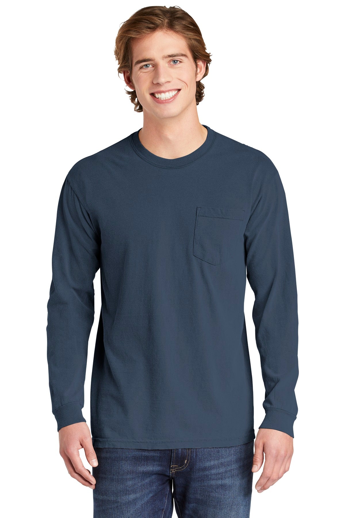 Comfort Colors Heavyweight Ring Spun Long Sleeve Pocket Tee. 4410