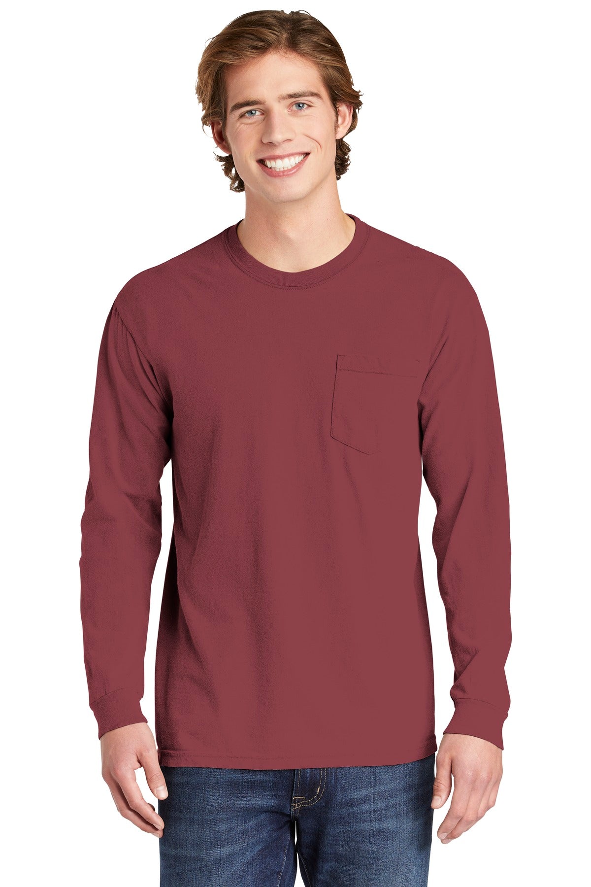 Comfort Colors Heavyweight Ring Spun Long Sleeve Pocket Tee. 4410