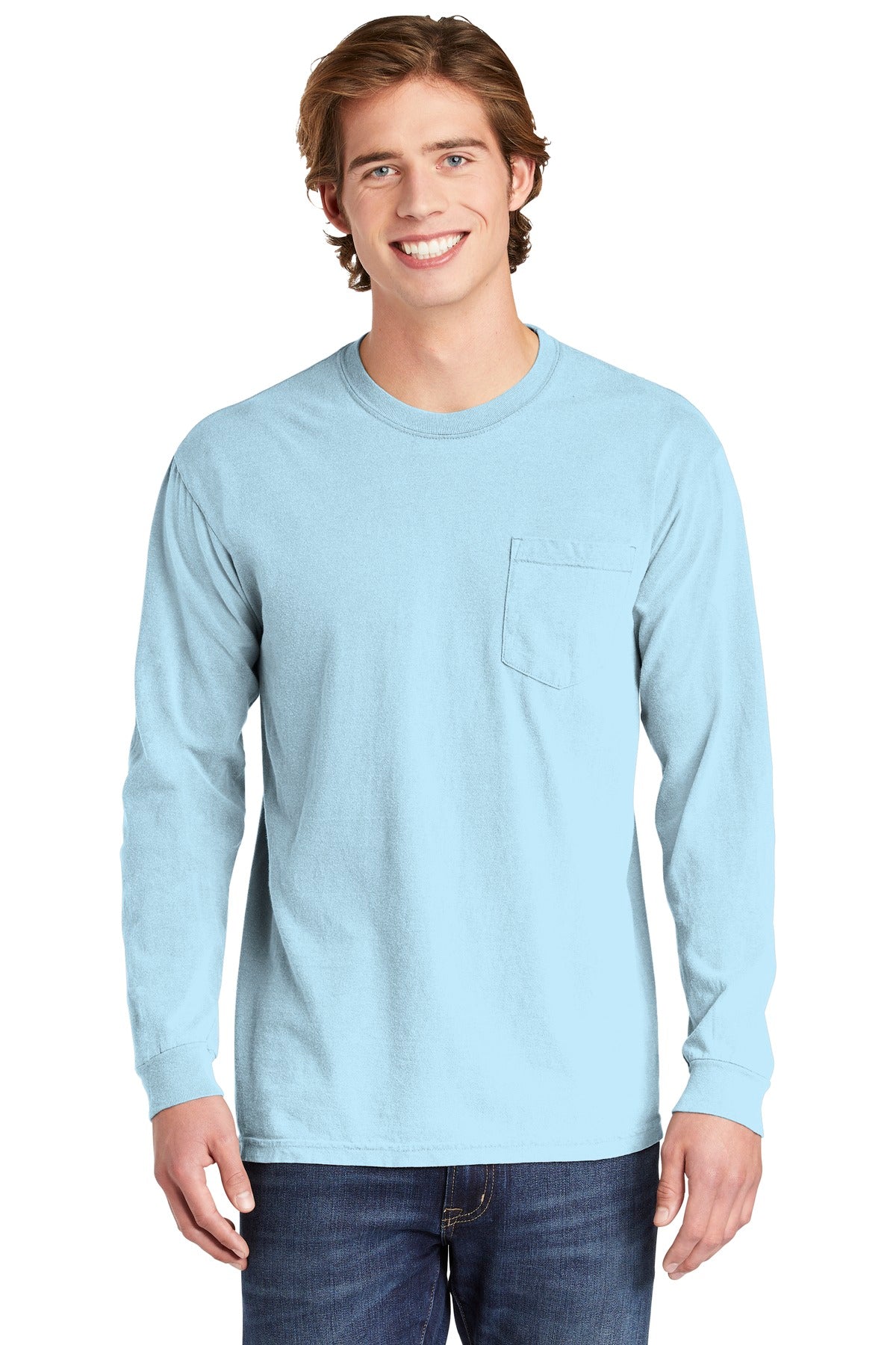 Comfort Colors Heavyweight Ring Spun Long Sleeve Pocket Tee. 4410