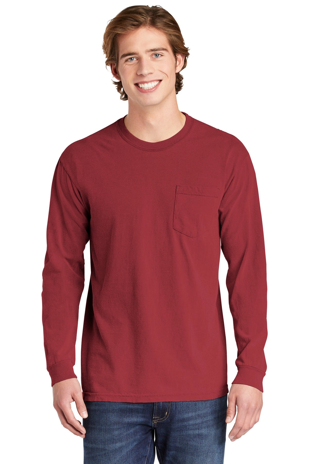 Comfort Colors Heavyweight Ring Spun Long Sleeve Pocket Tee. 4410