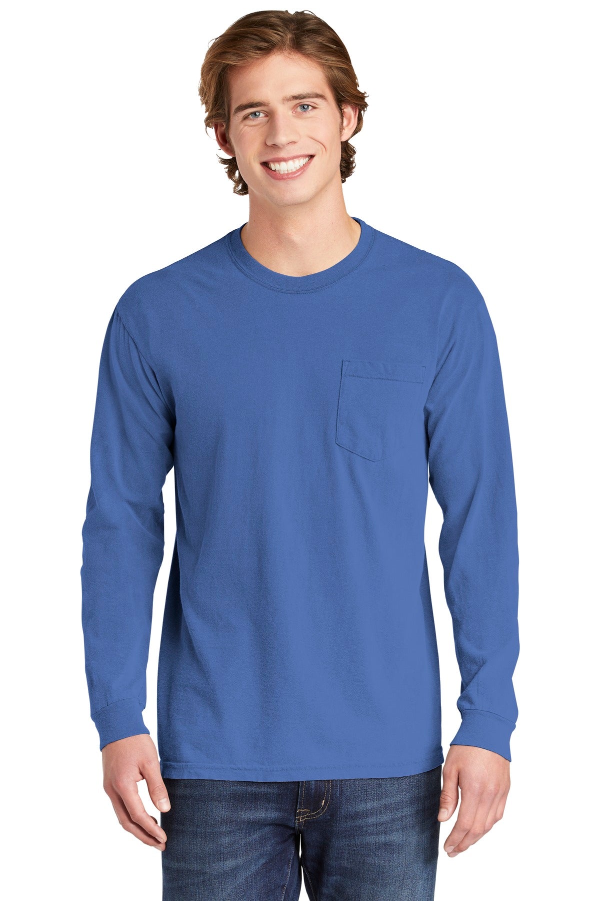 Comfort Colors Heavyweight Ring Spun Long Sleeve Pocket Tee. 4410