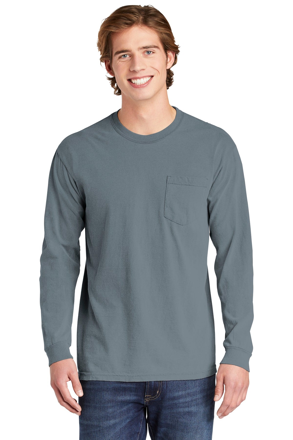 Comfort Colors Heavyweight Ring Spun Long Sleeve Pocket Tee. 4410