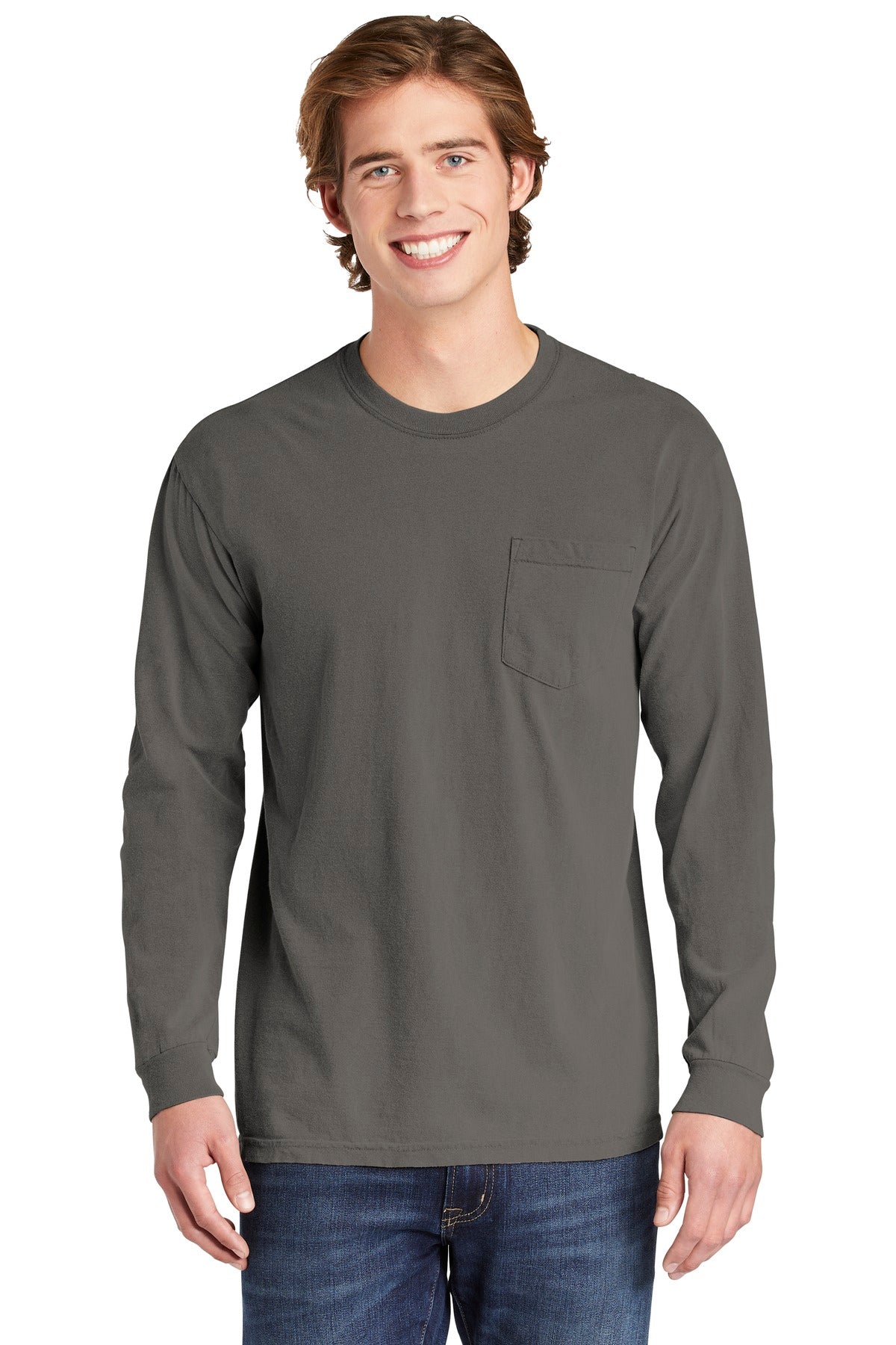 Comfort Colors Heavyweight Ring Spun Long Sleeve Pocket Tee. 4410