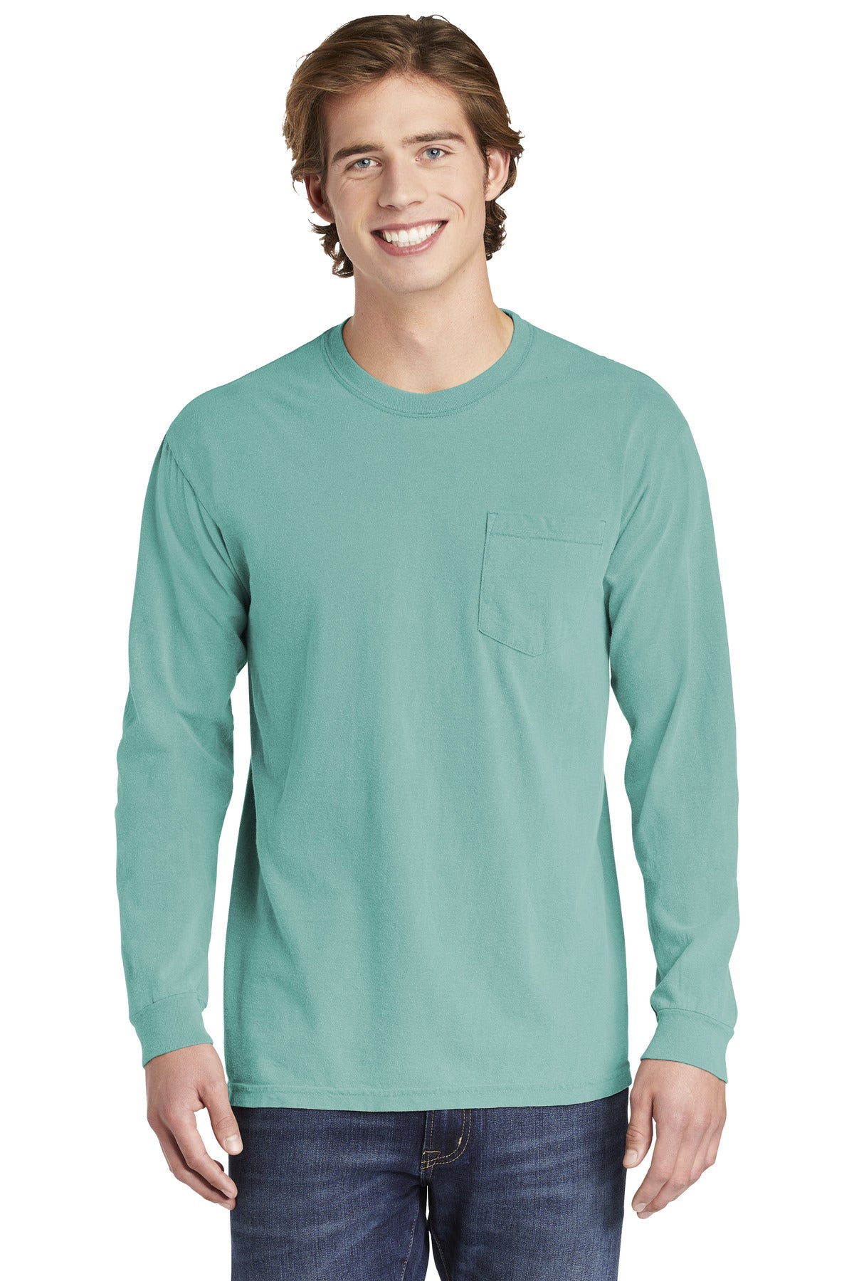 Comfort Colors Heavyweight Ring Spun Long Sleeve Pocket Tee. 4410