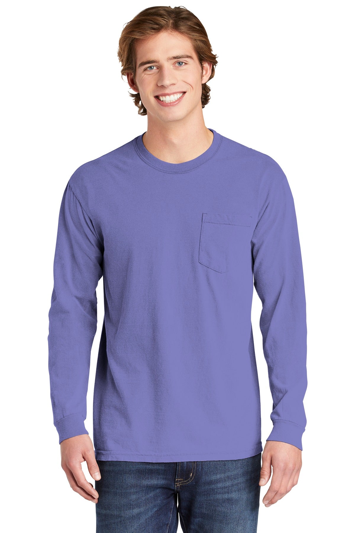 Comfort Colors Heavyweight Ring Spun Long Sleeve Pocket Tee. 4410