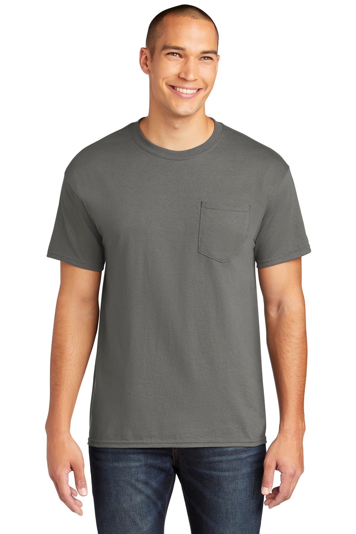 Gildan Heavy Cotton 100% Cotton Pocket T-Shirt. 5300