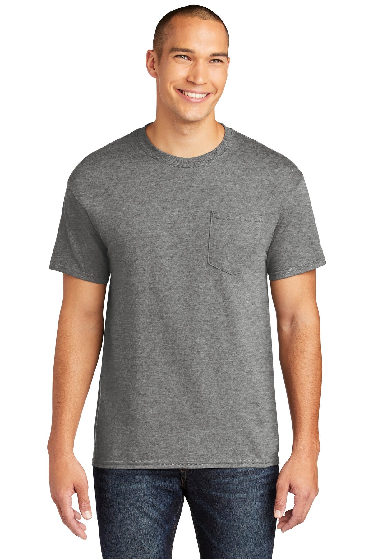 Gildan Heavy Cotton 100% Cotton Pocket T-Shirt. 5300