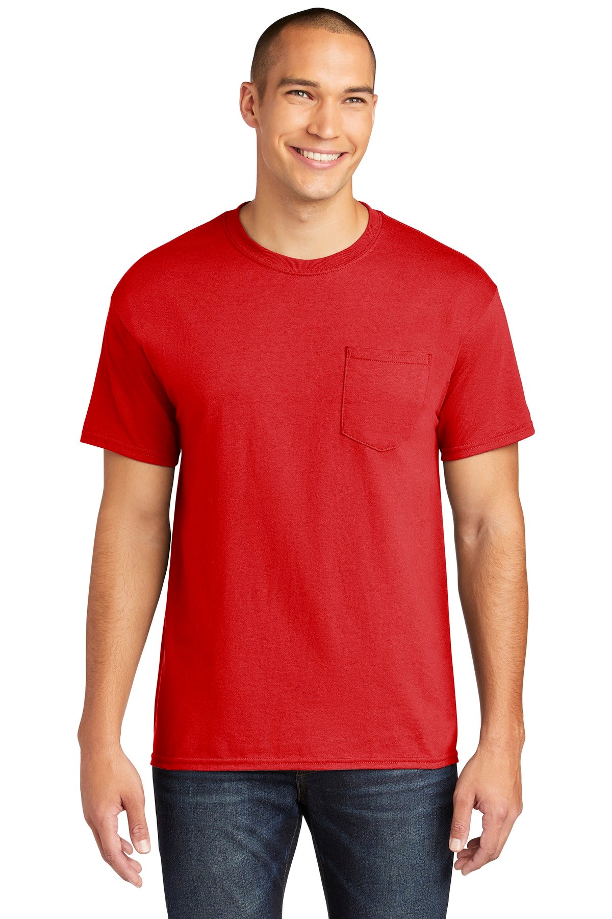 Gildan Heavy Cotton 100% Cotton Pocket T-Shirt. 5300