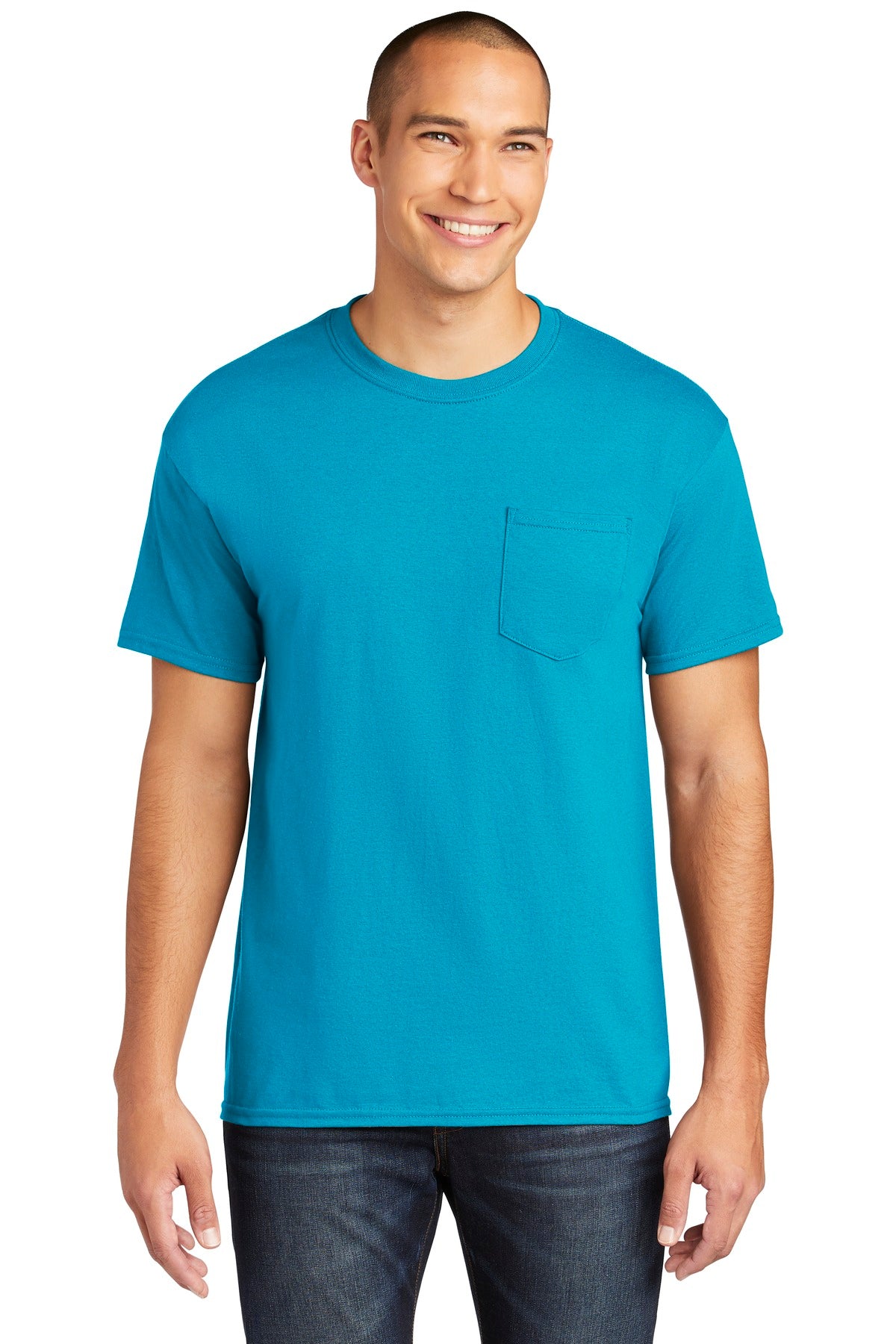 Gildan Heavy Cotton 100% Cotton Pocket T-Shirt. 5300