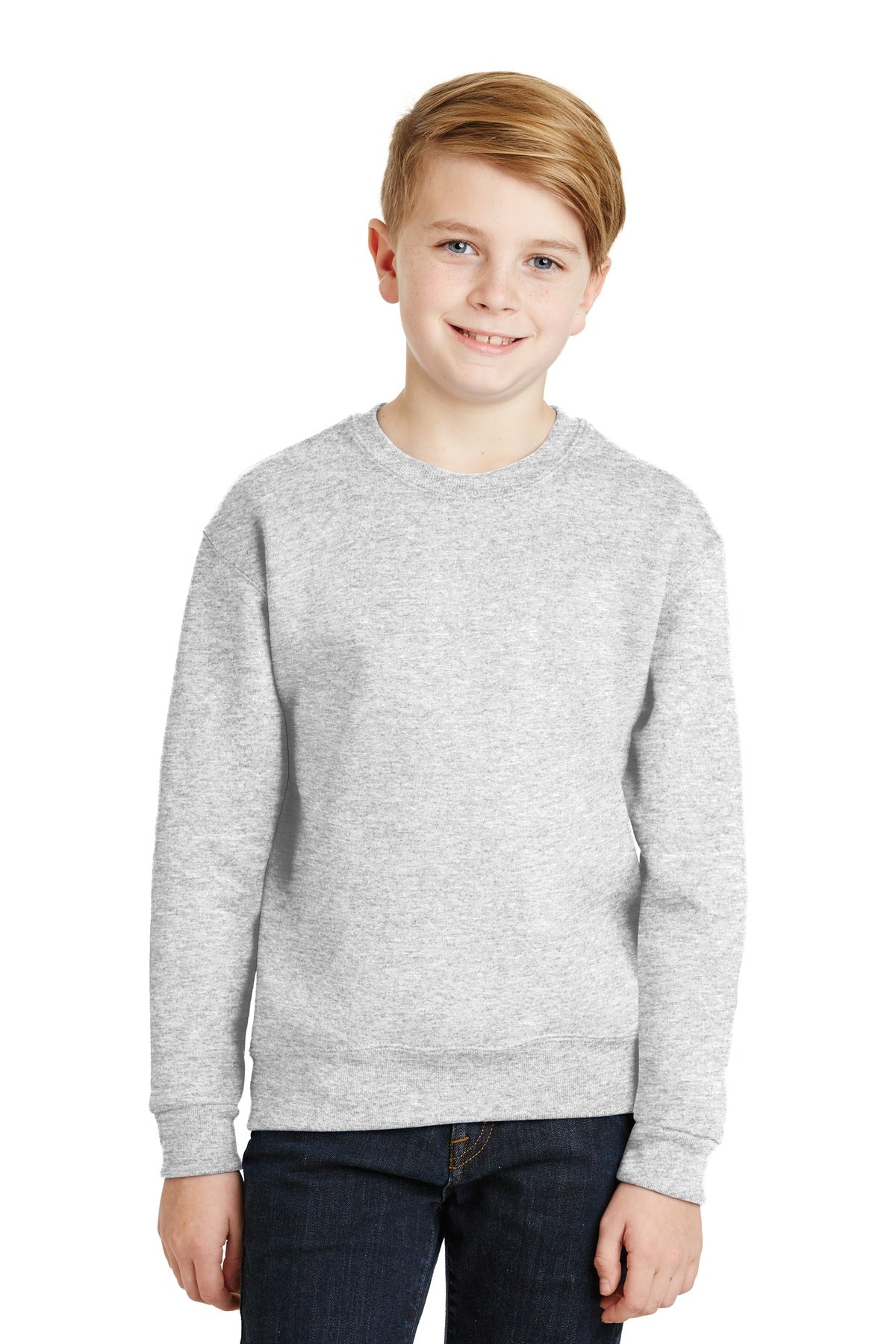 JERZEES - Youth NuBlendCrewneck Sweatshirt. 562B
