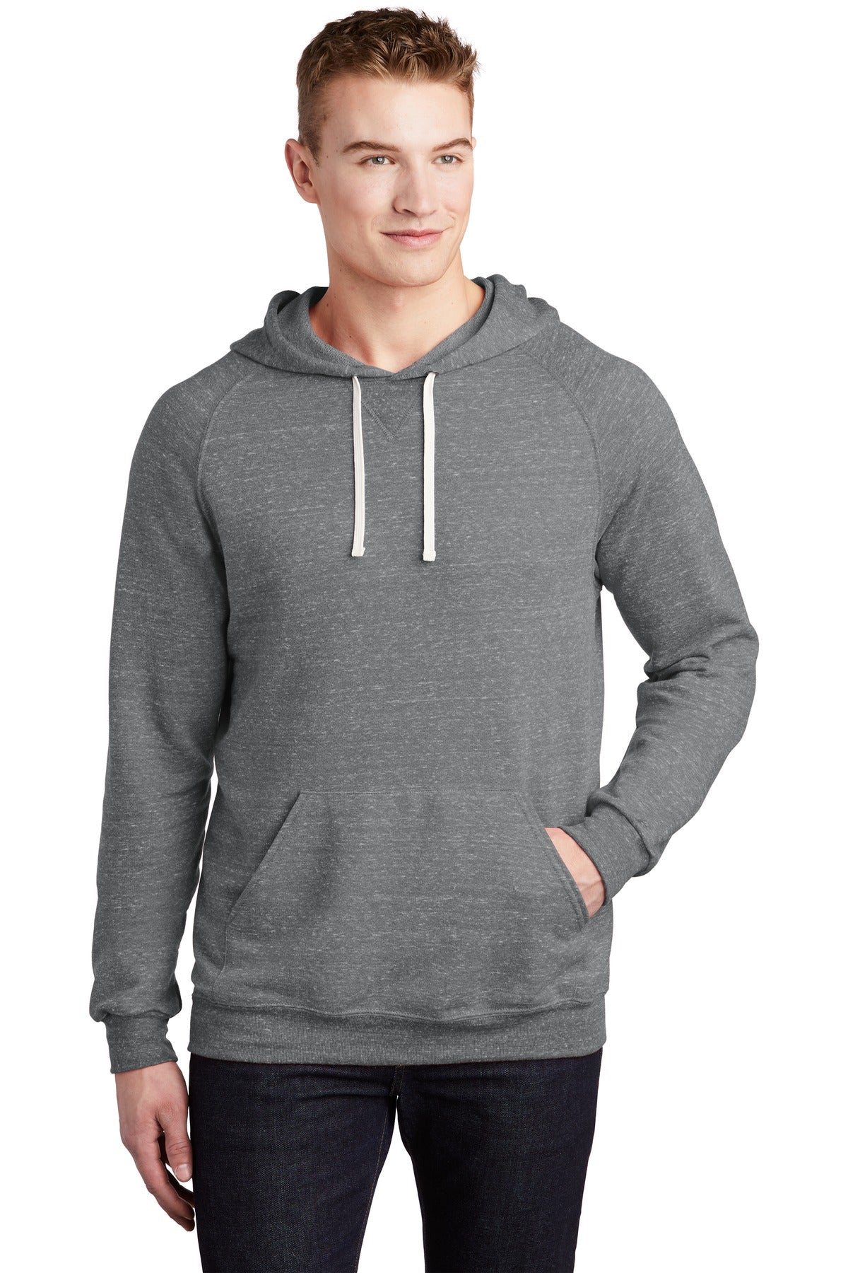 JERZEES Snow Heather French Terry Raglan Hoodie 90M