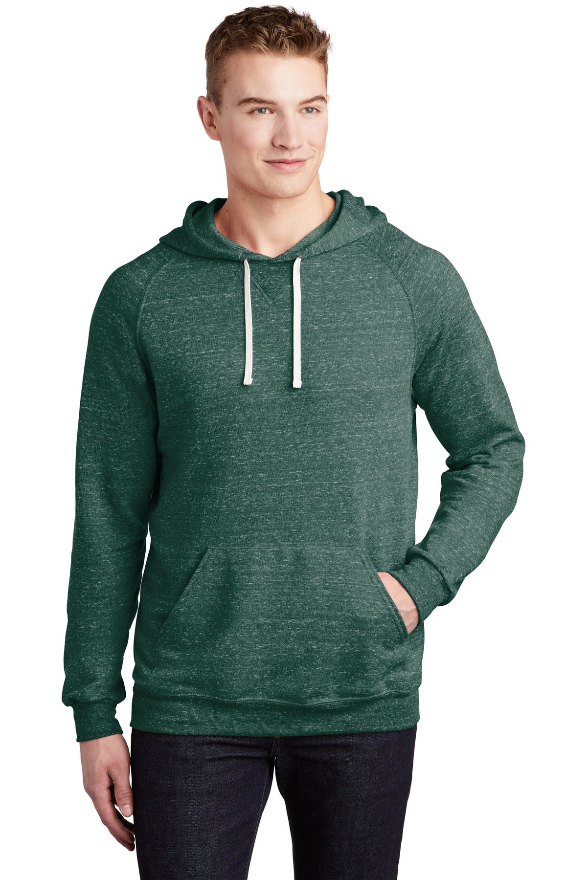 JERZEES Snow Heather French Terry Raglan Hoodie 90M