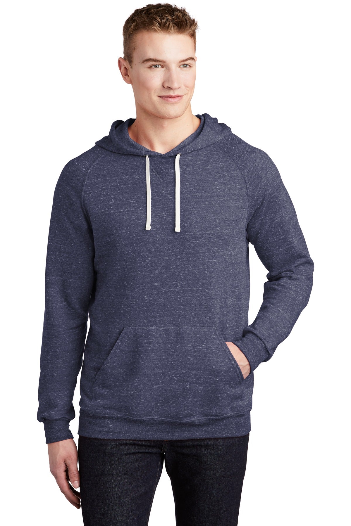 JERZEES Snow Heather French Terry Raglan Hoodie 90M