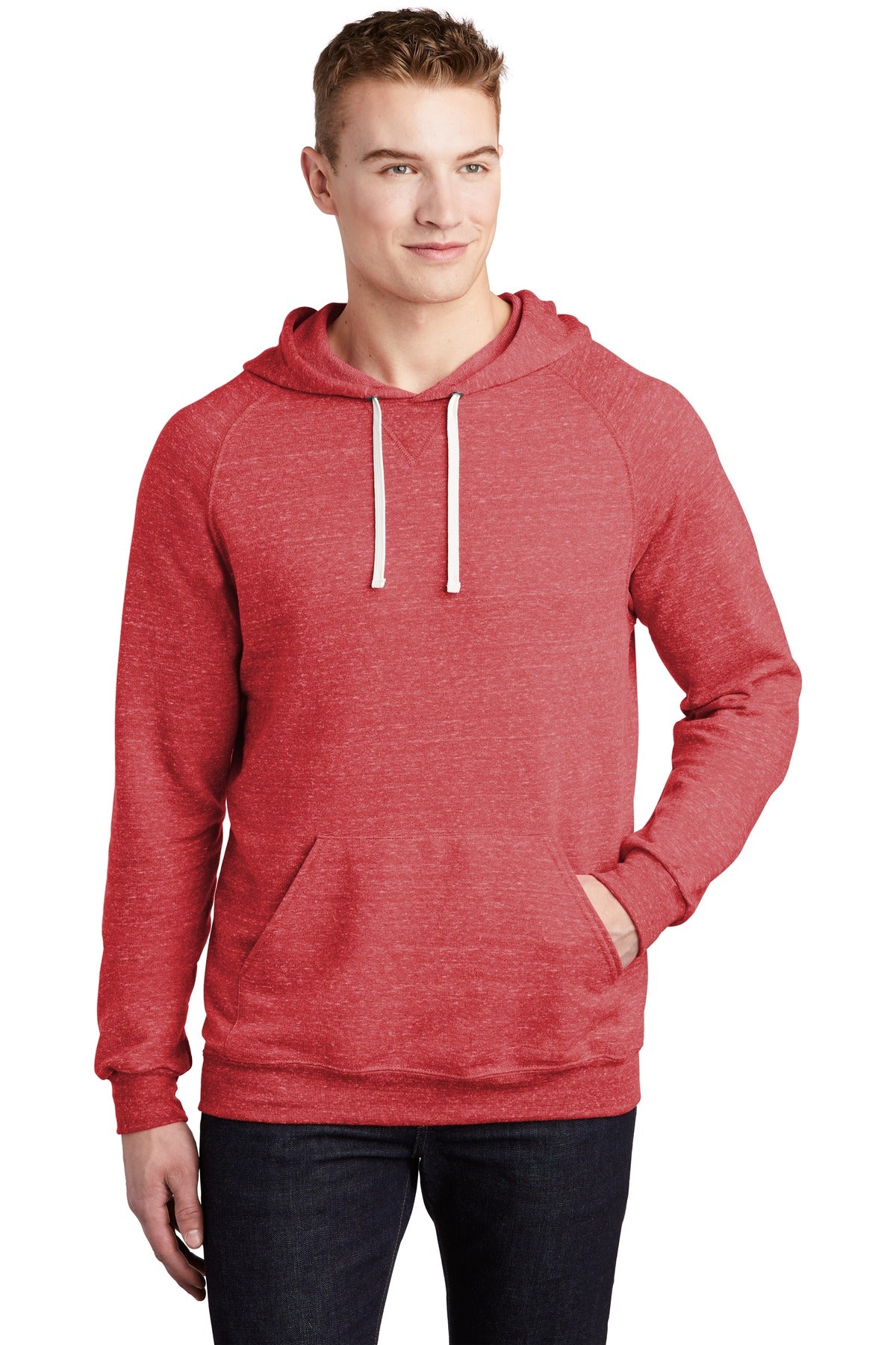 JERZEES Snow Heather French Terry Raglan Hoodie 90M