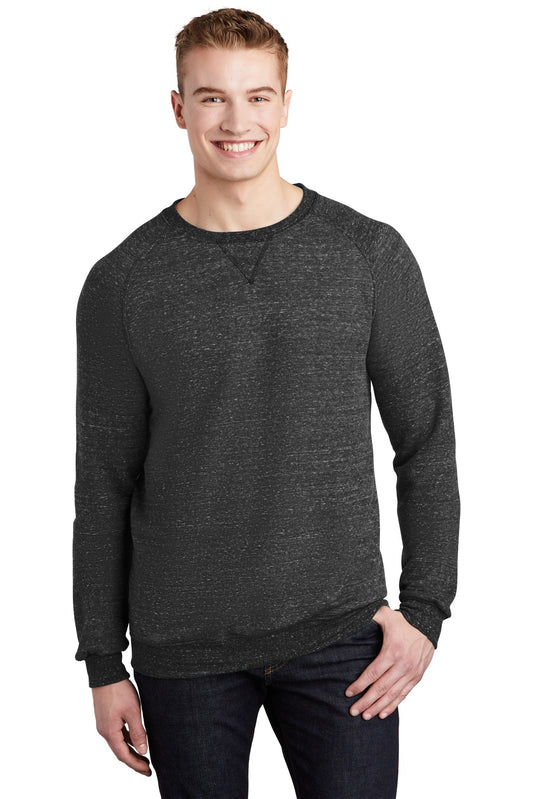 JERZEES Snow Heather French Terry Raglan Crew 91M