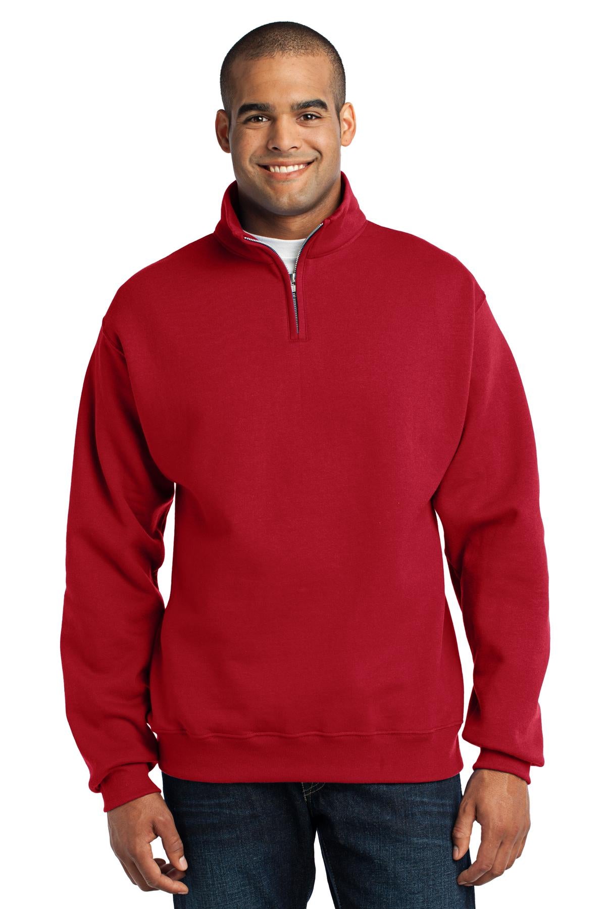 JERZEES - NuBlend1/4-Zip Cadet Collar Sweatshirt. 995M