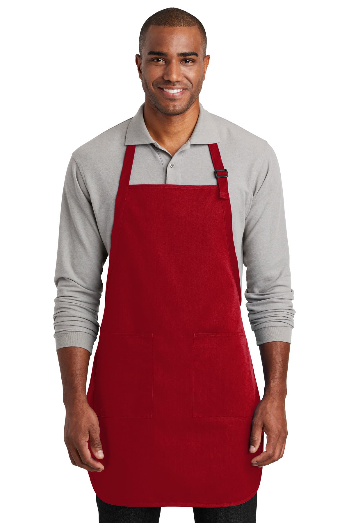 Port Authority Full-Length Two -Pocket Bib Apron. A600