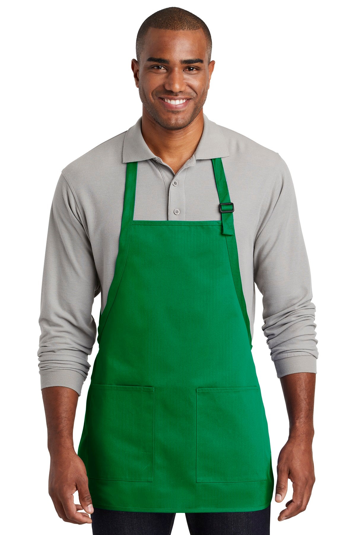 Port Authority Medium-Length Two -Pocket Bib Apron. A601