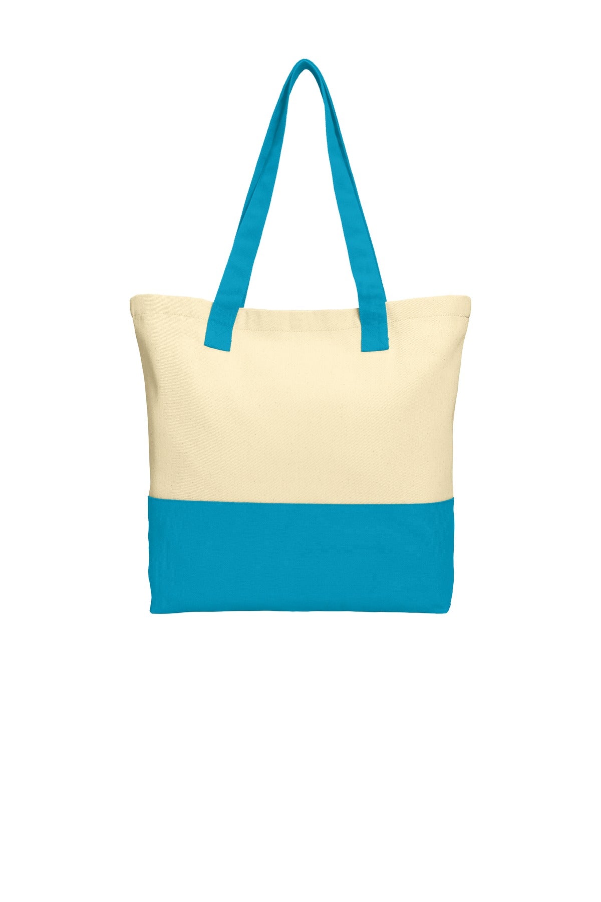 Port Authority Colorblock Cotton tote. BG414