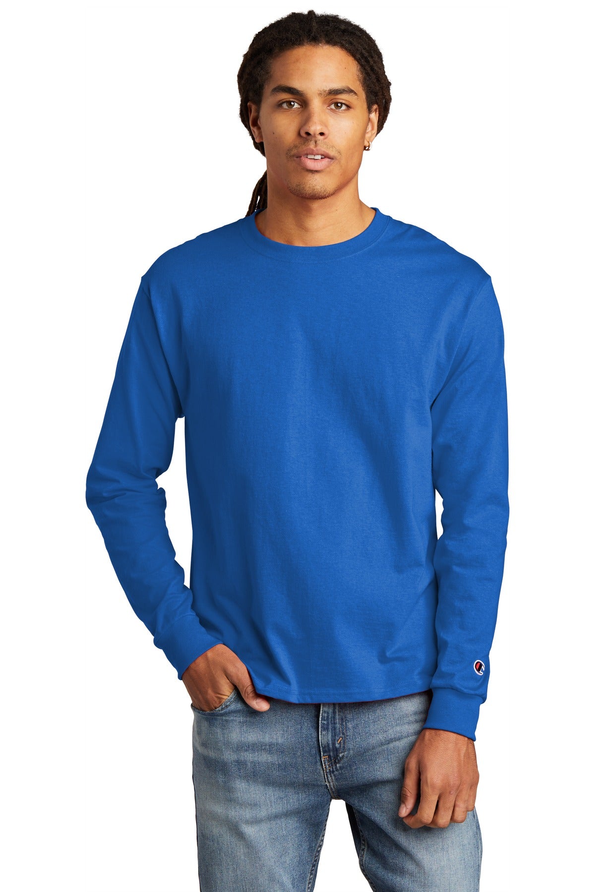 Champion Heritage 5.2-oz. Jersey Long Sleeve Tee CC8C