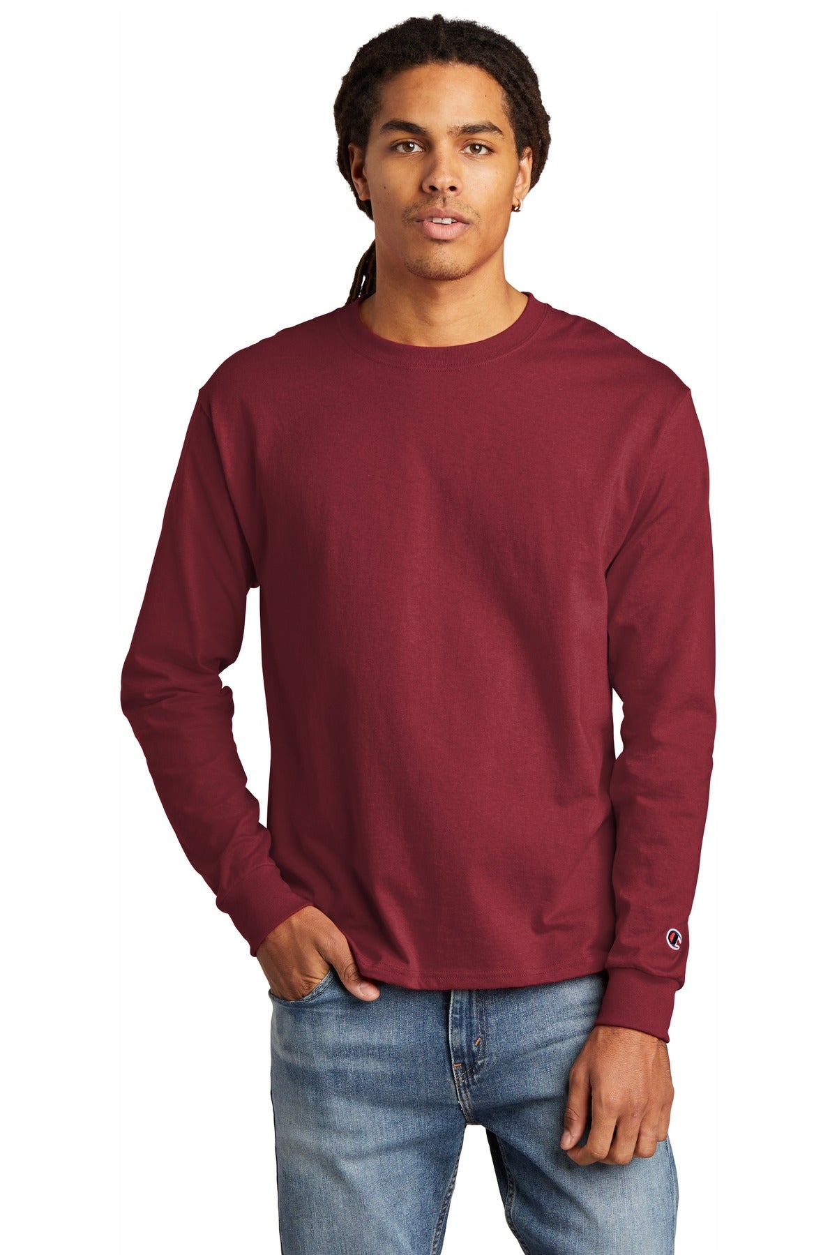 Champion Heritage 5.2-oz. Jersey Long Sleeve Tee CC8C