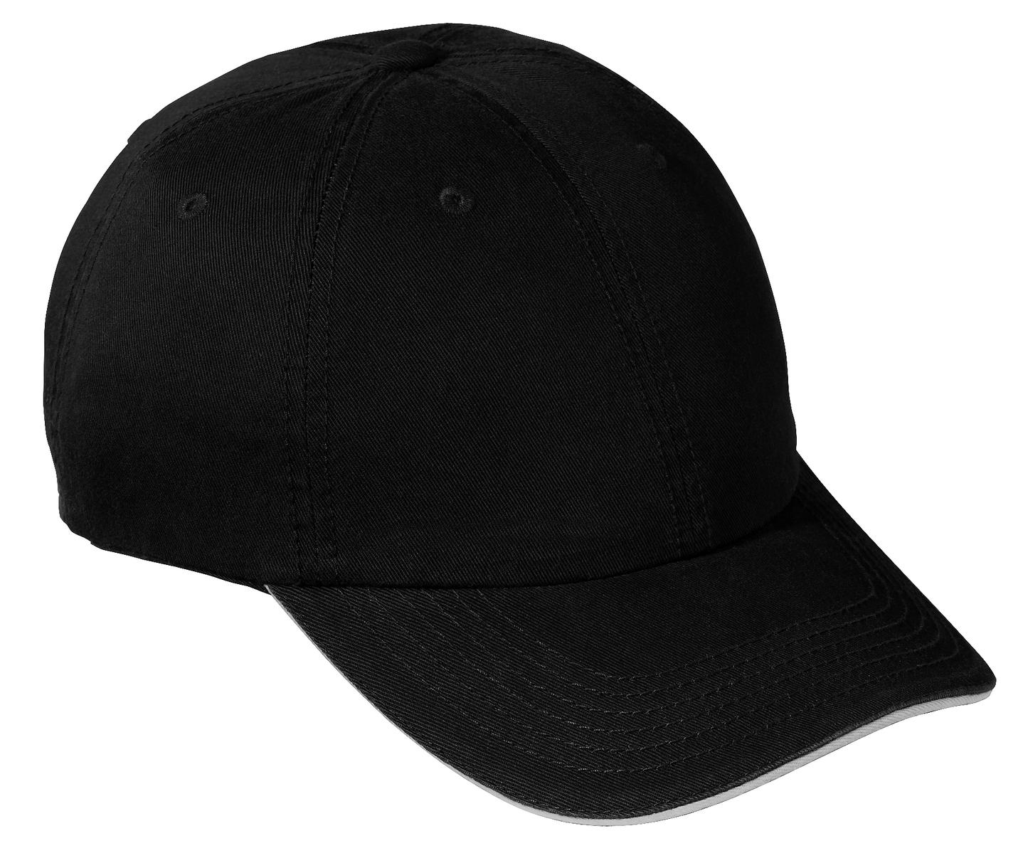 Port & Company Washed Twill Sandwich Bill Cap. CP79